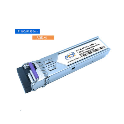 Cutting Edge 80KM SFP Optical Module Single Mode DFB Laser SFP Bidi Transceiver