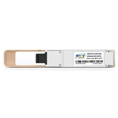 QSFP 200G Optical Module Max Link Length Of 100m On OM4 Fiber SFF-8636 Compliance
