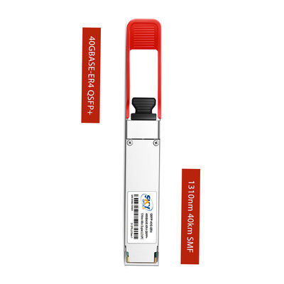 Hot Swappable 1310nm 40G Optical Transceiver QSFP+ ER4 With Duplex LC Connector