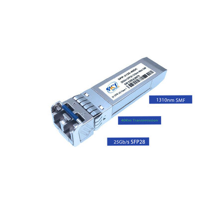 40km 25G SFP28 Transceiver Single Mode Fiber Optical Modules 3.3V Power Supply