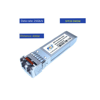 SFP MSA SFF-8472 25G SFP28 Transceiver 40km Lan WDM Optical Modules 25Gbps