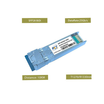 10 كيلومترات سيمبليكس 25G SFP28 ناقل DDM وحدات بصرية مع DFB و PIN