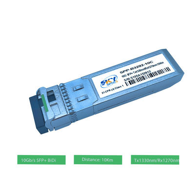 MSA Compliant 10G SFP+ Optical Module Transceiver 10km Tx1330nm Tx1270nm DDM