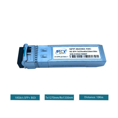 Tx1270nm Rx1330nm 10km SFP+ Optical Module Transceiver MSA Compliant 10Gb/S Data Rate