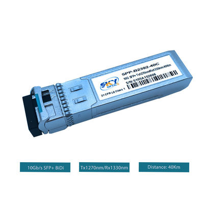 10Gb/S SFP Optical Module With 40km Transmission And Wavelength 1270nm / 1330nm