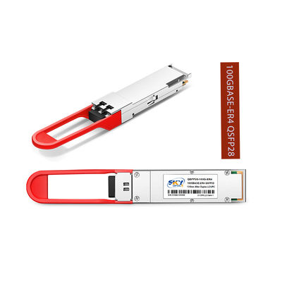 1310nm Wavelength 100G Optical Module 100GBASE-ER4 QSFP28 Duplex LC Connector