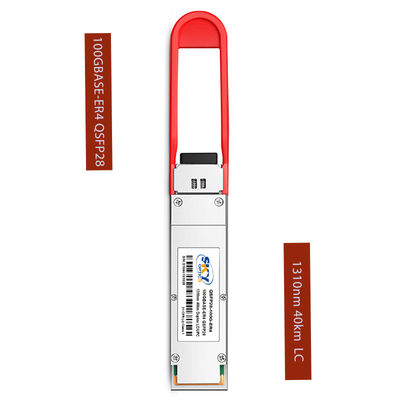 QSFP28 ER4 Hot Pluggable 100G Optical Transceiver Link Length Up To 40km On SMF