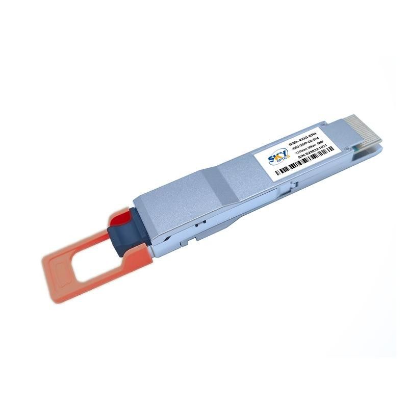 QSFP-DD 30KM ER4 400G Optical Module SMF Fiber Type 3.3V Power Supply Speed PAM4