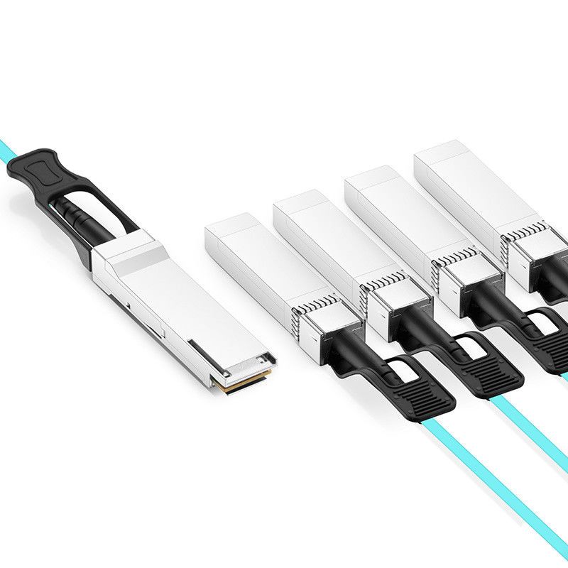 Optical Fiber Breakout Cables QSFP-4SFP25G-AOC Compatible To SFP28 MSA And QSFP28 MSA