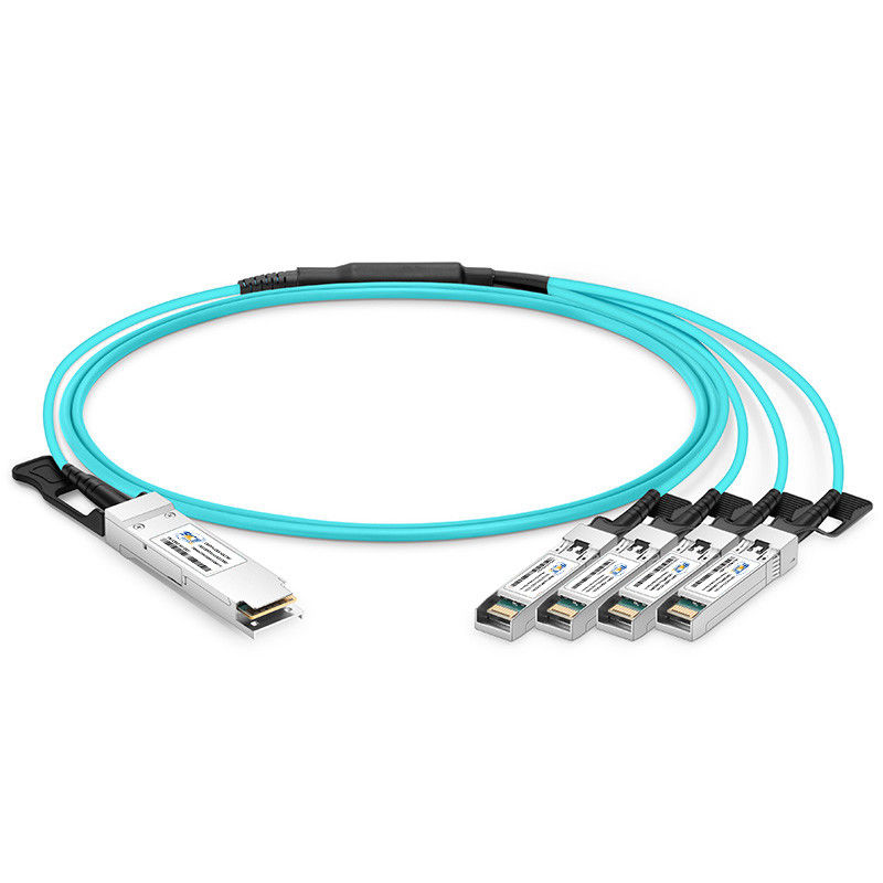 QSFP-4SFP25G-AOC Cáp quang hoạt động tương thích 100G QSFP28 đến 4 X 25G SFP28