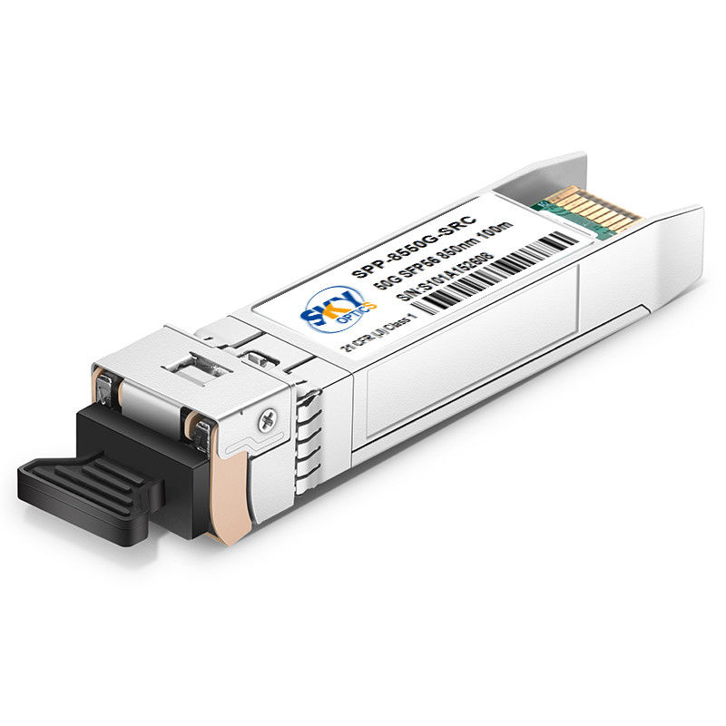 50G SFP56 SR 100m MMF Fiber Optical Module IEEE 802.3cd Compliance 850nm Wavelength
