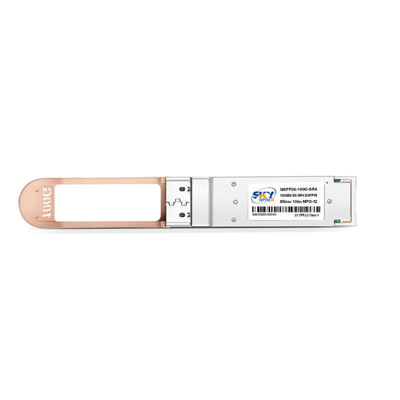 High Power QSFP28 SR4 100G Optical Module Transmit Power -8.4dBm - 2.4dBm 3.3V Power Supply