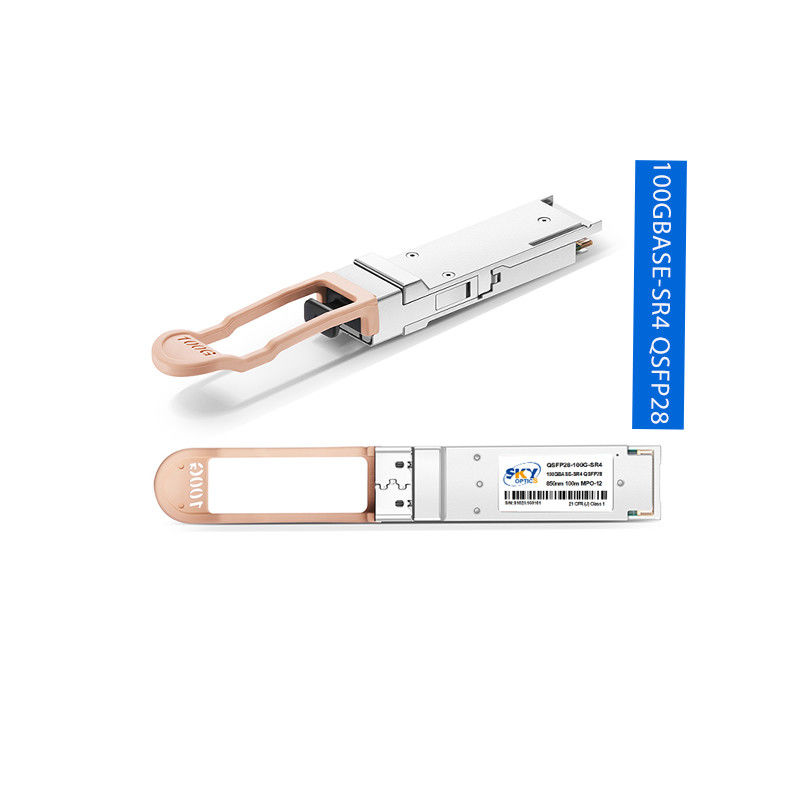 100Gbs 100G QSFP28 SR4 Optical Transceiver Module 12dB Optical Return Loss Tolerance