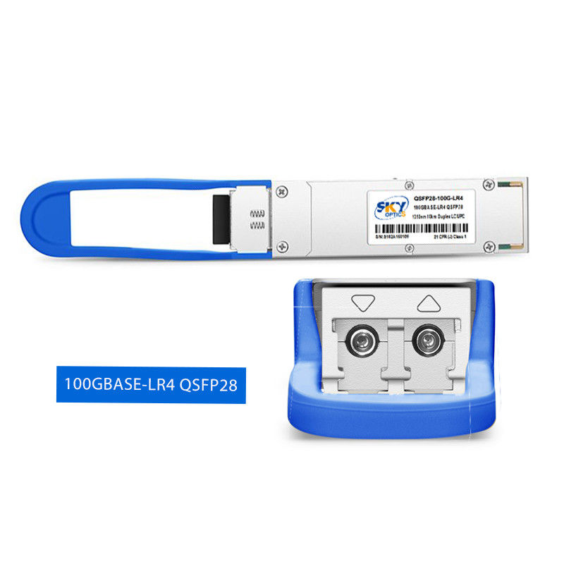Network 100G Optical Module QSFP28 10km Distance Built In CDR For Data Transfer