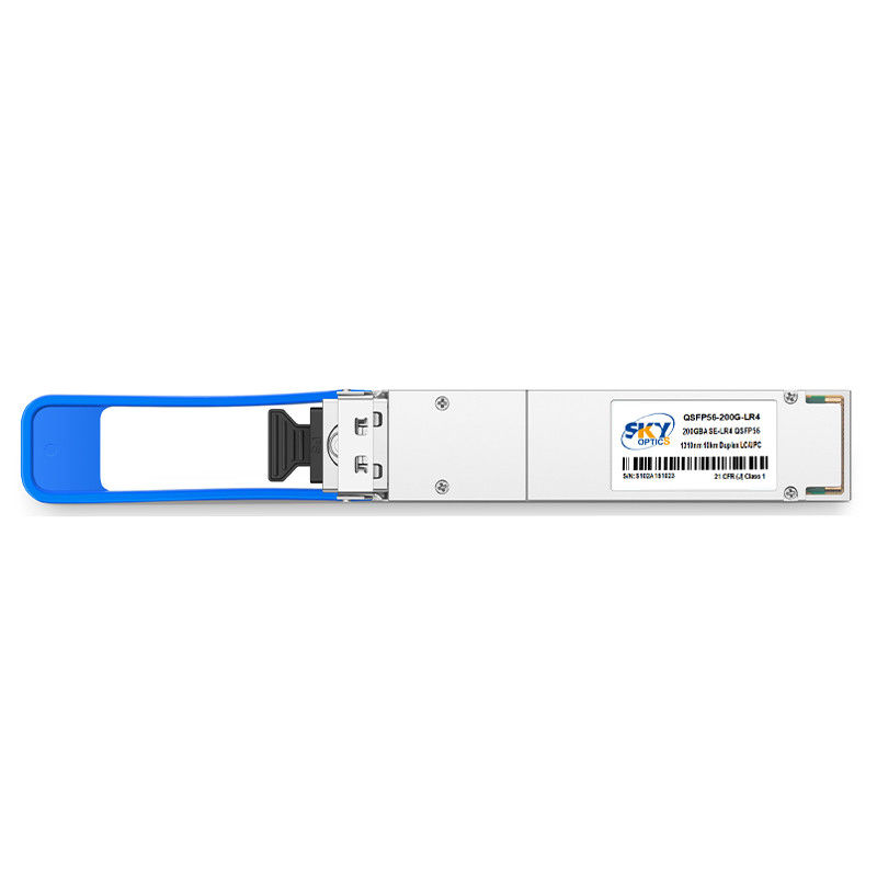 200GBASE-LR4 transceiver QSFP56 LR4 200G Optical Module With Cooled DML LAN-WDM Transmitter